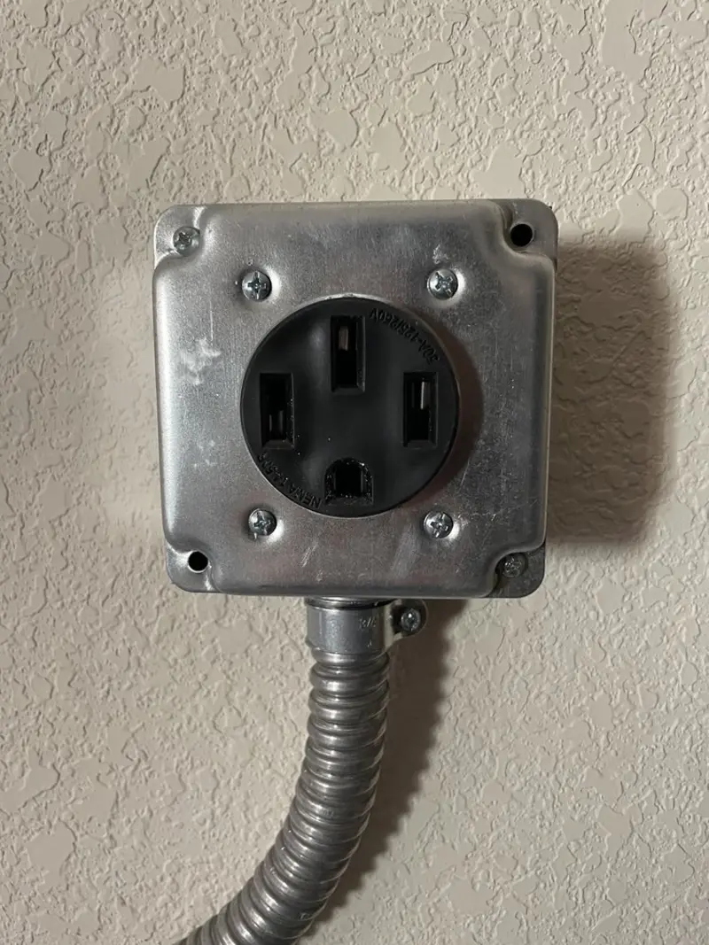 NEMA 14-50 outlet installed for Smart Home Electrical in Lakewood